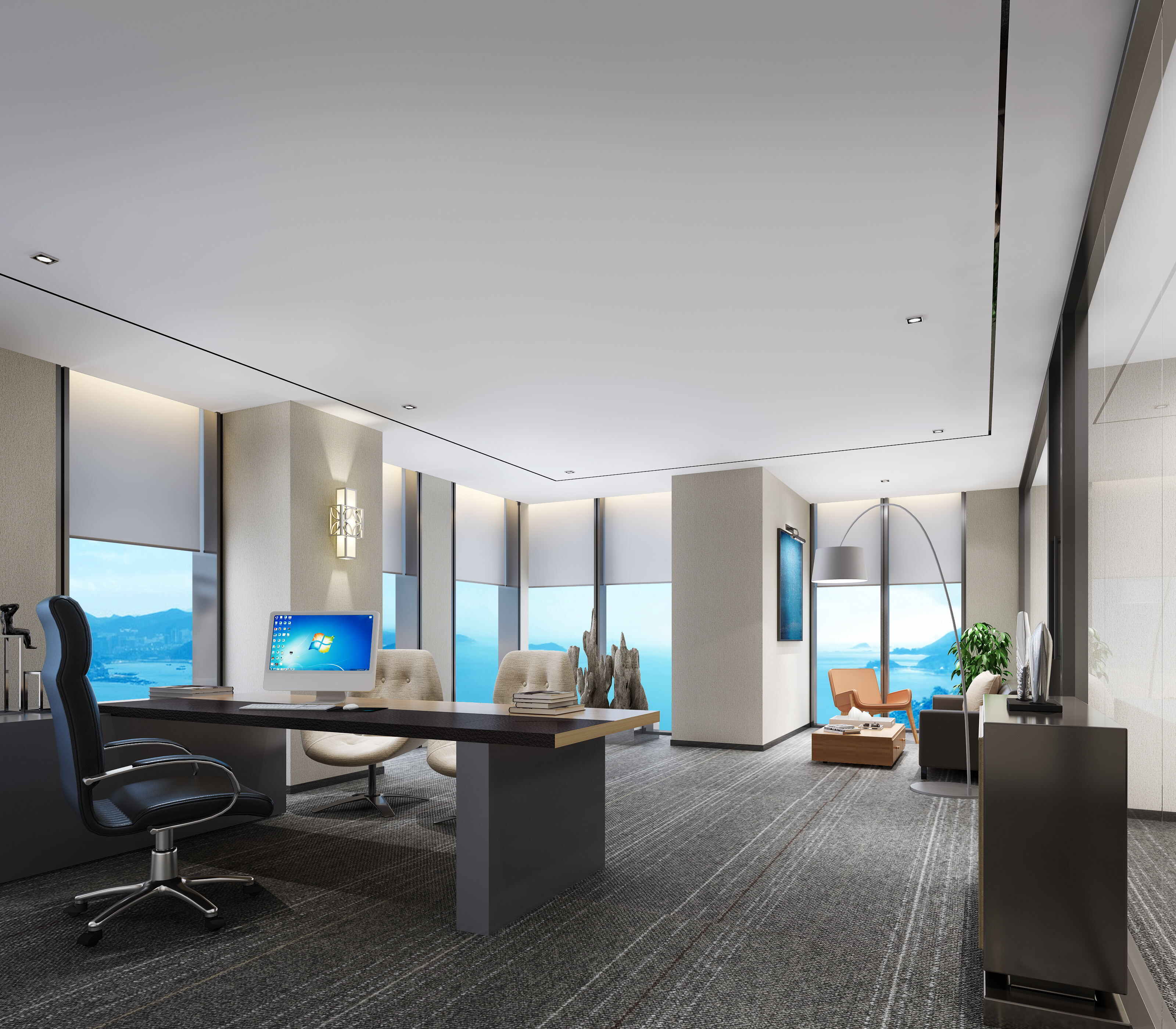 創意工業風老總辦公室